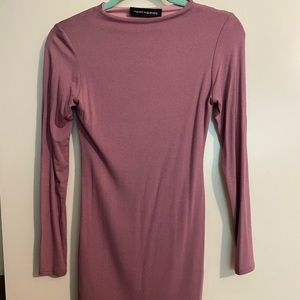 NAKED WARDROBE size M blush pink mini dress